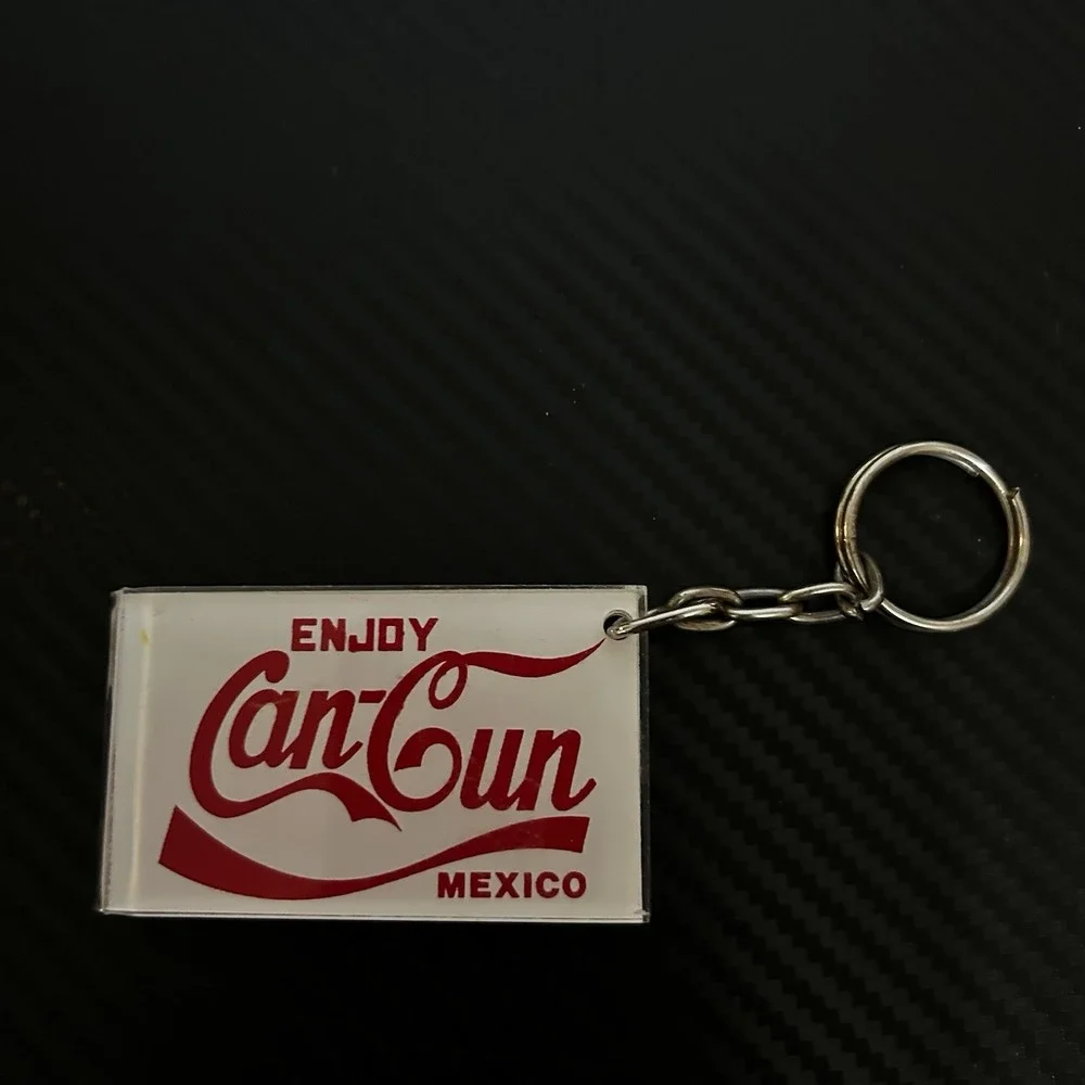 Vintage Keychain Cancun Inspired By The Coca Cola‎ Brand